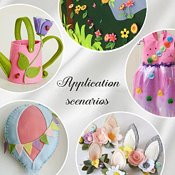 Нетканое войлочное полотно DIY-GA0004-56