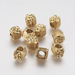 Ионное покрытие (IP) 304 нержавеющая сталь европейские бусины&nbsp;STAS-J022-136G