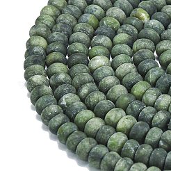 Природные китайский нефрит бисер пряди&nbsp;G-P575-A19-8x5mm-01