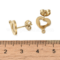 Ионное покрытие (ip) 304 нержавеющая сталь гвоздики фурнитура для сережек STAS-I206-19G