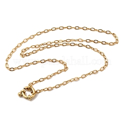 Женские ожерелья-цепочки из нержавеющей стали 304 с пружинными застежками&nbsp;NJEW-Z091-15G