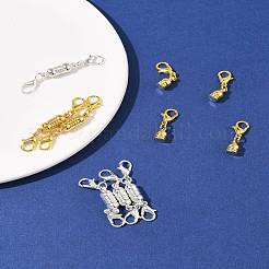 8 комплект латунных магнитных застежек-конвертер KK-FS0001-54