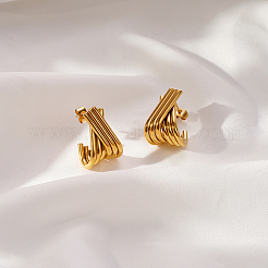 Pendientes de acero inoxidable 304 para mujer&nbsp;XN8295