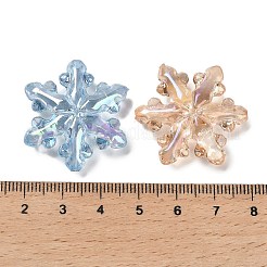 Рождественская тематика УФ-покрытие прозрачные радужные переливающиеся акриловые бусины TACR-R001-03A