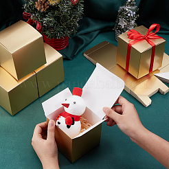 Квадратные складные бумажные коробки для хранения конфет&nbsp;CON-WH0106-02