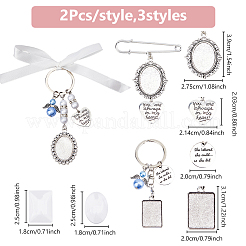 Legierung Anhänger Dekoration & Brosche Zubehör Kits&nbsp;HJEW-HY00012