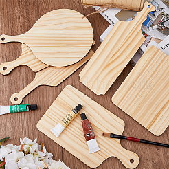 6 шт. 6 стильных деревянных больших подвесок WOOD-FH0002-11