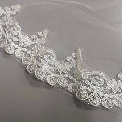 Полиэстеровая сетчатая свадебная фата&nbsp;AJEW-WH20073-031