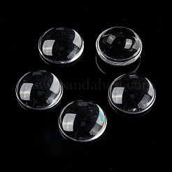 Прозрачные стеклянные кабошоны&nbsp;X-GGLA-R026-15mm