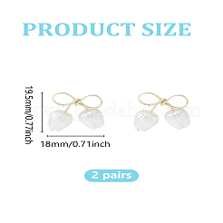 2 пара сережек-гвоздиков из сплава&nbsp;EJEW-LP0007-088