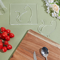 Прозрачные акриловые шаблоны DIY-WH0671-088B