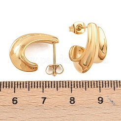 Серьги-гвоздики из хирургической нержавеющей стали 316&nbsp;EJEW-C160-09G