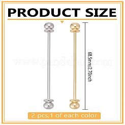 2 шт. 2-х цветные булавки для килта из сплава&nbsp;JEWB-LP0005-18B