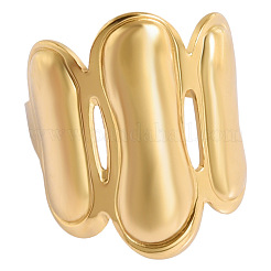 Геометрические открытые кольца-манжеты из нержавеющей стали 304 для женщин&nbsp;NU0993-2