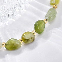 Armbänder aus natürlichen Xiuyan-Jade-Perlen für Frauen&nbsp;G-P563-07P-09