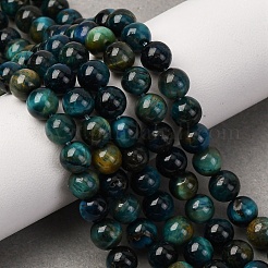 Нити из натуральных бусин тигрового глаза высшего качества G-B133-A02-6MM-07