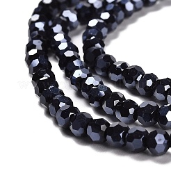 Гальванические непрозрачные стеклянные бусины EGLA-A035-P3mm-A18