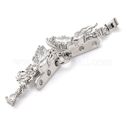 Латунные микро проложить кубического циркония слайд подвески KK-G503-37P-03