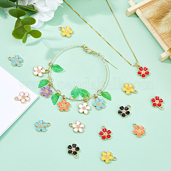 40 шт. 8 цвета экологически чистые подвески из цинкового сплава&nbsp;ENAM-DC0001-90