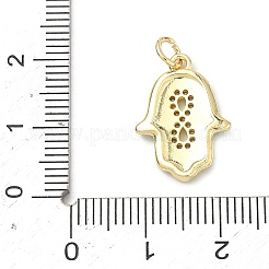 Colgante micropavé cubic zirconia de latón&nbsp;KK-H255-09G-04