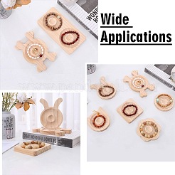 4 Stück 4 Stile Holz-Armband-Ausstellungstabletts&nbsp;BDIS-CJ0001-01