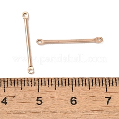イオンプレーティング（IP）304ステンレススチールコネクタチャーム  バーリンク  ローズゴールド  20x2x1mm  穴：1mm&nbsp;STAS-Q323-04E-RG