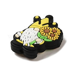 Экологически чистые силиконовые фокусные бусины пищевого качества в виде ромашки SIL-C005-01C