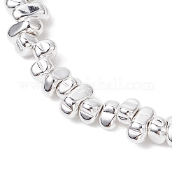 Galvanisierte synthetische nicht magnetische Hämatitperlen-Stretcharmbänder&nbsp;BJEW-JB11158