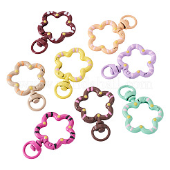 8 шт. окрашенных распылением сплавных поворотных карабинных застежек&nbsp;FIND-TA0008-66