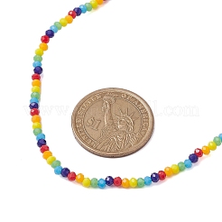 6 однотонное ожерелье из стеклянных бусин NJEW-JN04900