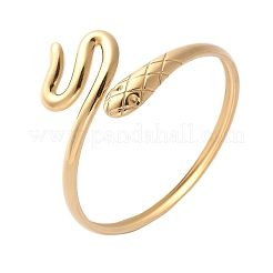 Браслеты-манжеты из нержавеющей стали 304 для женщин&nbsp;BJEW-U032-11G