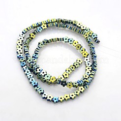 Electroplate non magnetici ematite sintetico fili di perline&nbsp;G-J217D-07