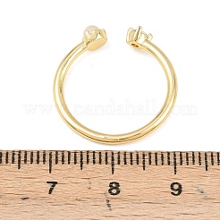 Открытые кольца-манжеты из нержавеющей стали 304 с микропаве из кубического циркония&nbsp;RJEW-P175-04G