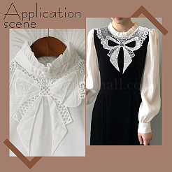 Кружевной воротник с цветочным бантом&nbsp;DIY-WH0656-28