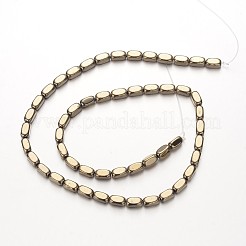 Electroplate non magnetici ematite sintetico fili di perline&nbsp;G-F300-40A-06