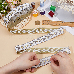 12.75 м полиэстеровая лента с узором в виде листьев OCOR-DC0001-28A