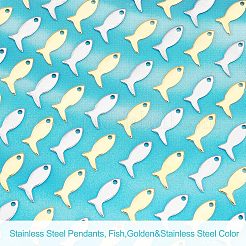 60 шт. подвески из нержавеющей стали 304 двух цветов STAS-UN0029-05