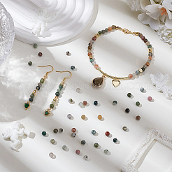 Природного индийского агата бисер нитей&nbsp;G-NB0006-09A