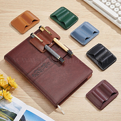 6 Stück 6 Farben PU-Leder Stiftehalterclip&nbsp;AJEW-OC0016-55