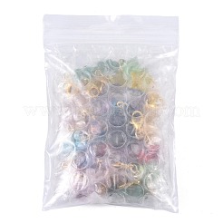 14 pz 7 stili di pietre preziose naturali e decorazioni pendenti in vetro&nbsp;HJEW-FS00103