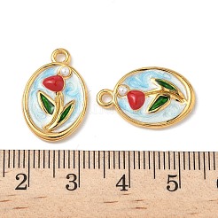 Подвески из нержавеющей стали 304 с эмалью&nbsp;STAS-U057-03G-02