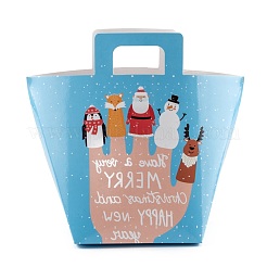 Sac cadeau en papier kraft créatif pliable rectangle thème noël&nbsp;CON-B002-02D