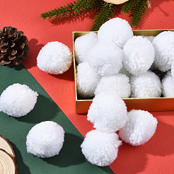 24 boule de pompon en laine douce&nbsp;DIY-SC0031-31D-03