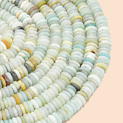 1 нить бусин из матового натурального цветка амазонита&nbsp;G-PA0001-63