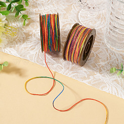 2 Rolle 2 Farben segmentgefärbte runde Polyester-Drehschnüre&nbsp;OCOR-TA0003-59E