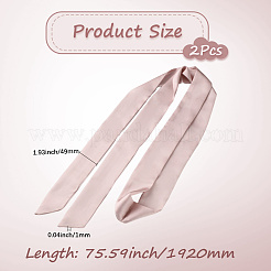 Длинный полиэстеровый шелковый шарф для женщин и девочек&nbsp;AJEW-WH20042-77B