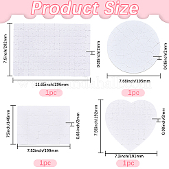 4 pieza de rompecabezas en blanco de transferencia de calor de papel de 4 estilos para niños adultos&nbsp;DIY-SP0004-27