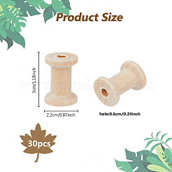 30 шт. деревянные пустые катушки для проволоки SENE-DC0001-01A