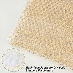 Сетка для свадебной фаты в виде птичьей клетки из полиэстера AJEW-WH0471-102B