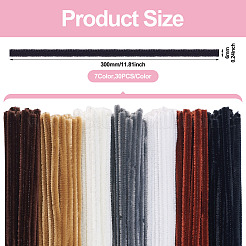 210шт 7-х цветные плюшевые палочки своими руками&nbsp;FIND-TA0005-81